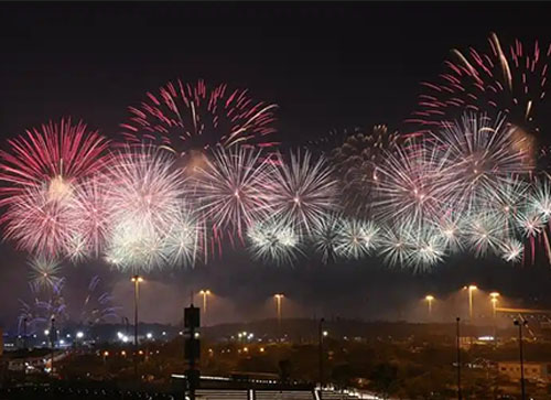 张北县焰火晚会